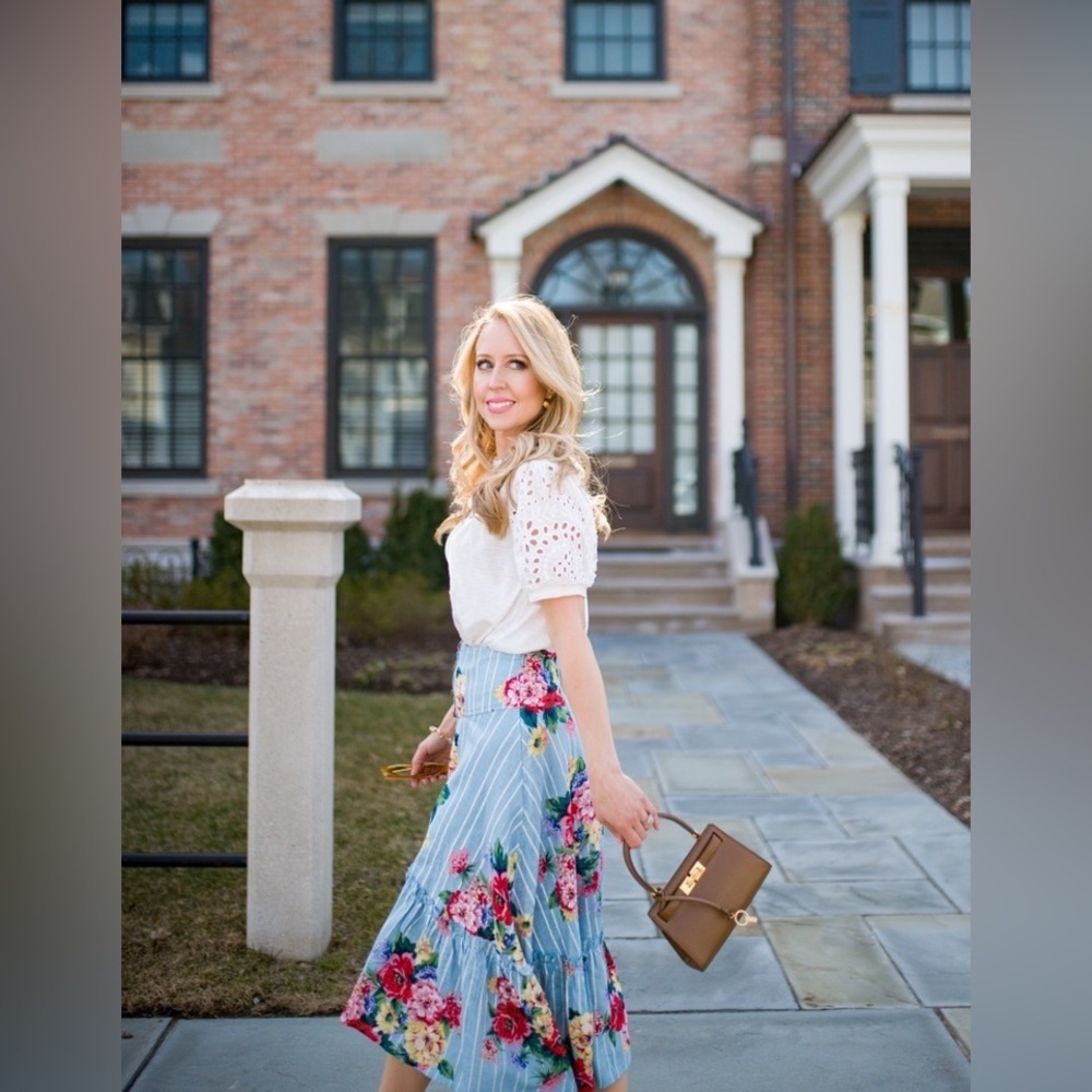 Anthropologie Claudette Midi Skirt NWT 12 - Picture 4 of 7